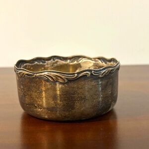 WMF, silver-plated wine bottle holder/bowl, Art Deco, 1920-30. 4"